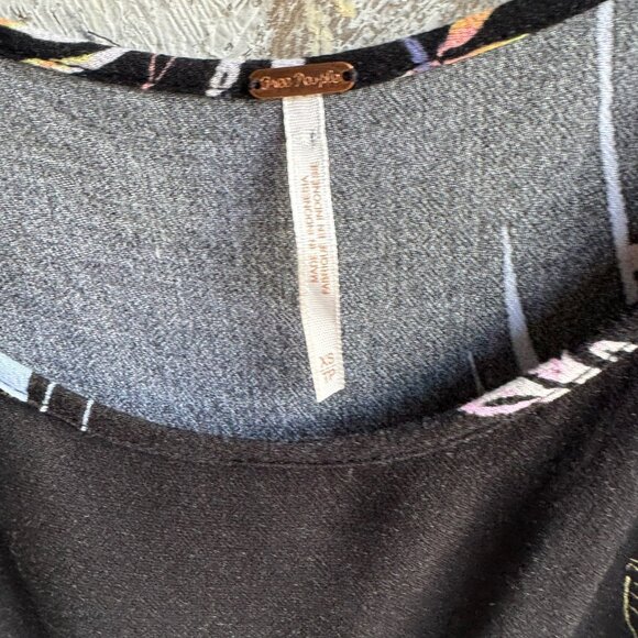 Free People Cold Shoulder Long Sleeve Mini Dress Dress Women's Size XS. - Picture 3 of 7